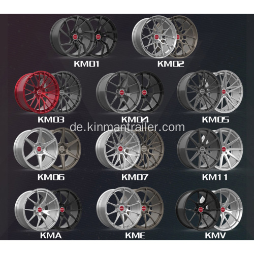 Forged Wheels Aluminiumlegierung Autoläder Felgen für Luxusfahrzeuge